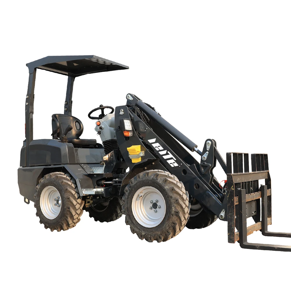 Mini Wheel Loader Front End Mini Telescopic Wheel Loader High End Articulated Mini Wheel Loader 800kg 1 Ton CE EPA Engine