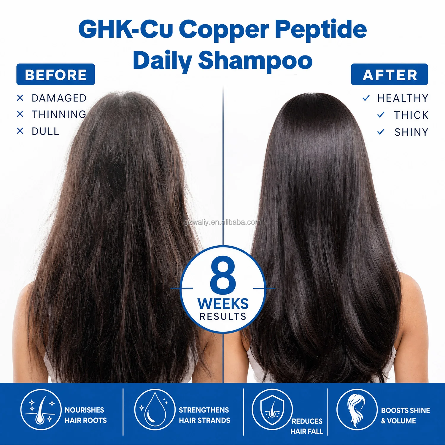 Private Label New GHK-Cu Copper Peptide Anti-Hair Loss Hair Growth System  Shampoo and Conditioner Set Private Label| Alibaba.com