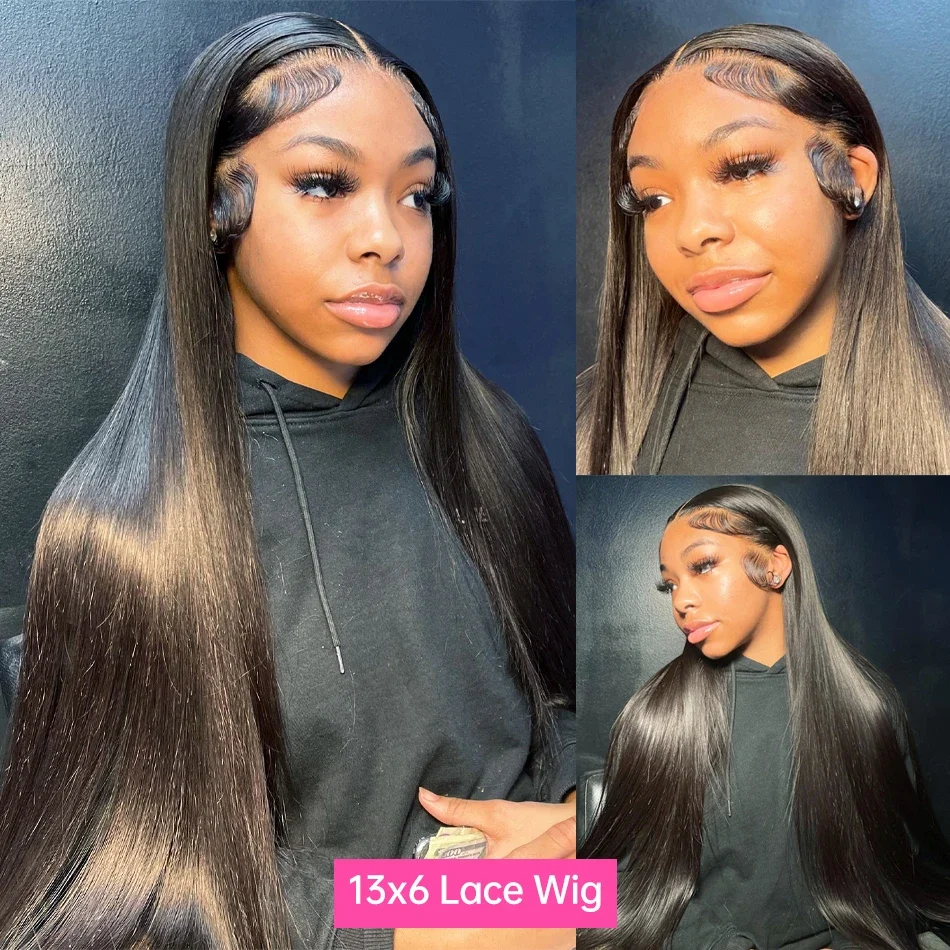 Echthaarperücke Lace Front Brasilianisch Glatt Natürlich_voghion.com