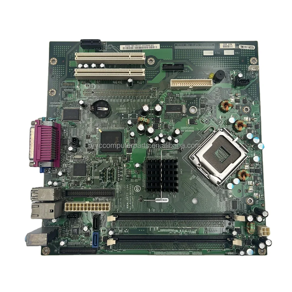 Desktop PC Motherboard for DELL Optiplex GX520 MT LGA 775 BTX WG233 RJ291 H8052 Mainboard