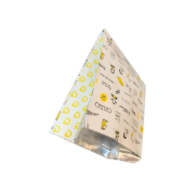Rotisserie Chicken Bag with Eight Sides – Greaseproof Food Packaging Wholesale Foil Paper Lined Doner Kebab Bag