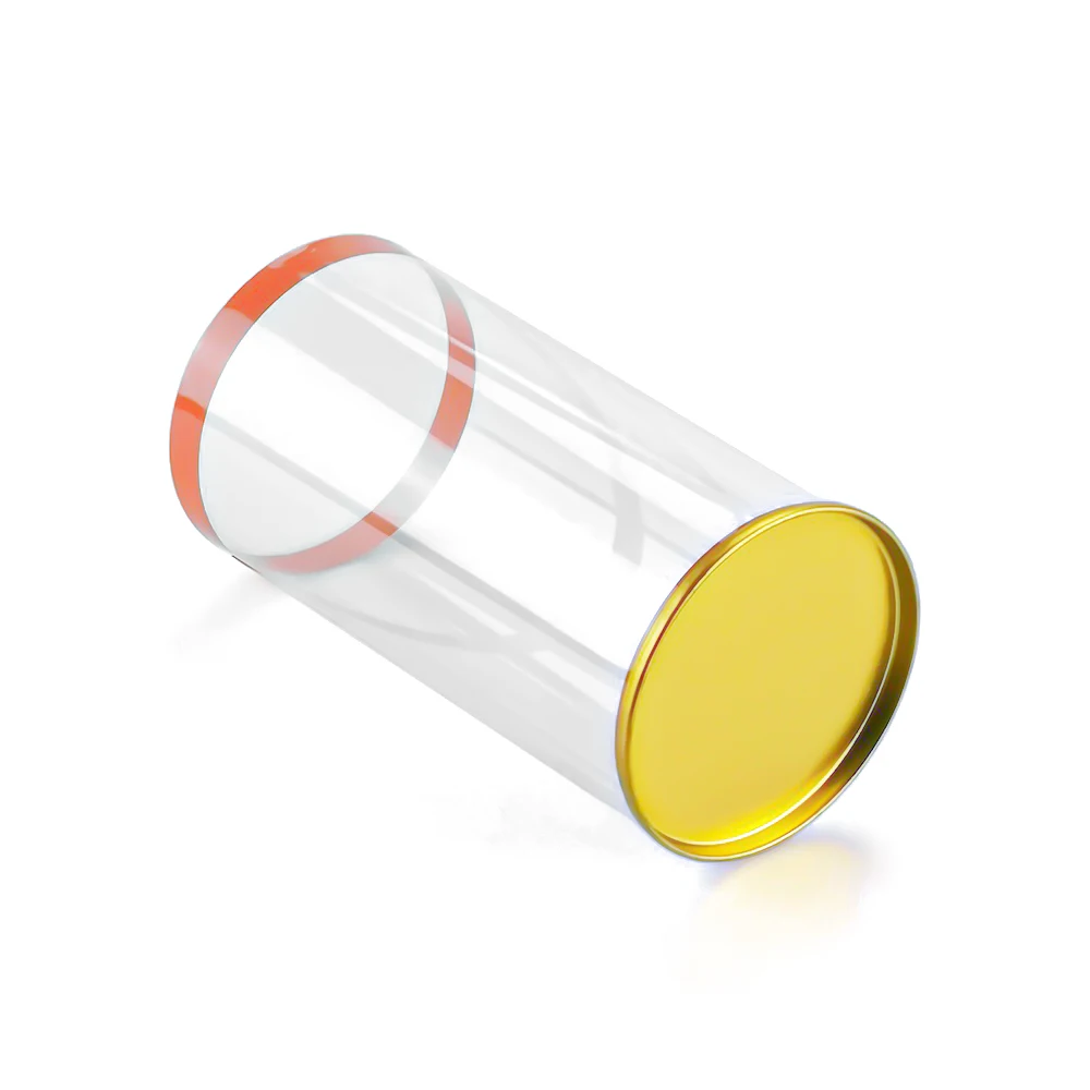 Transparent PVC PET RPET PP Plastic Round Tube Cylinder Packaging Box with Metal Lid