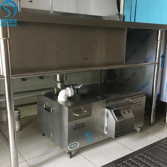 High Grade Electric Type Automatic Kitchen Under Sink Waste Cooking Oil Water Separator Stainless Steel Grease Trap