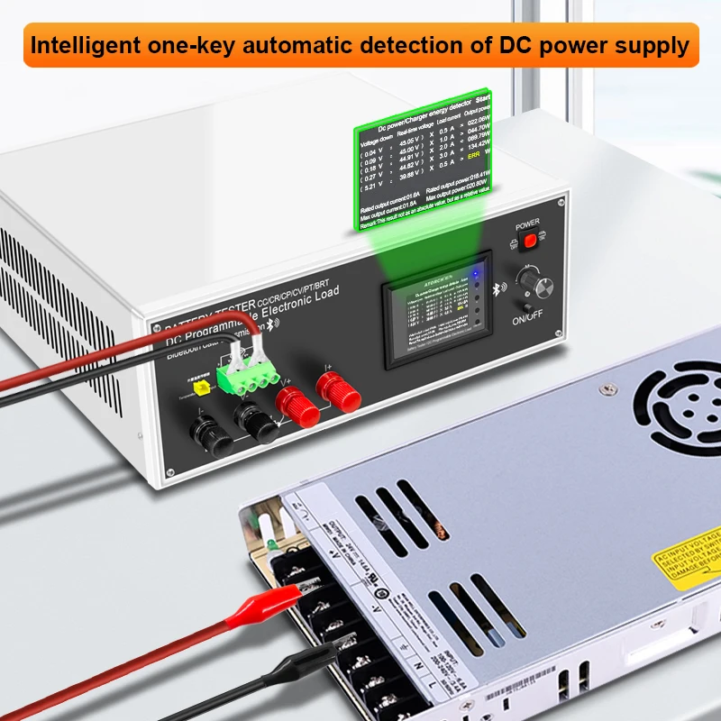 DLB-600W ATORCH 40A DC Electronic Load Tester Programmable High-Accuracy Resolution Car Temperature Capacity Monitor