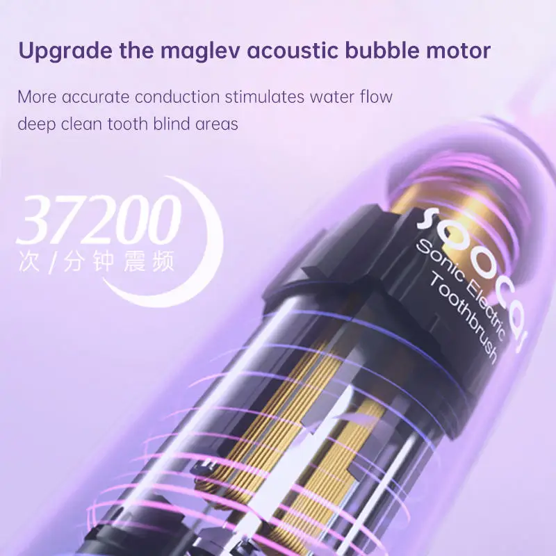 Новый SOOCAS X3 pro Перфорация настенный Ультразвуковая электрическая зубная щетка для зубных щеток uvcsterilization IPX7 водонепроницаемый