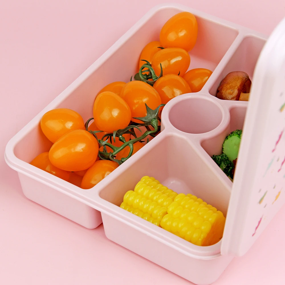 Aohea Durable Kids Leak-Proof Bento Box Children School Food Lunch