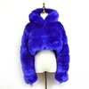 Blu reale con cappuccio
