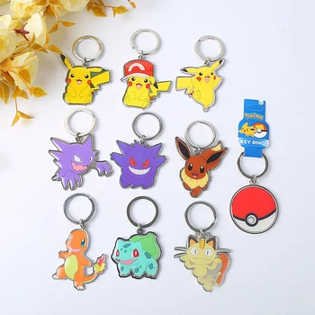 Zinc Alloy Metal Pokemon Characters Digimon Cartoon Kids Keychain Key Chain
