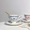 Vintage indigo cup and saucer 220ml - 220ml