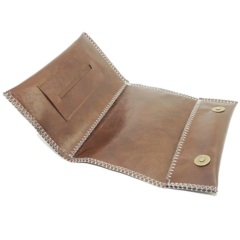 tobacco pouch holder Magnetic Closure PU Cigarette Smoking Pipe Bag Holder Rolling Organizer  Case Leather Tobacco Pouch