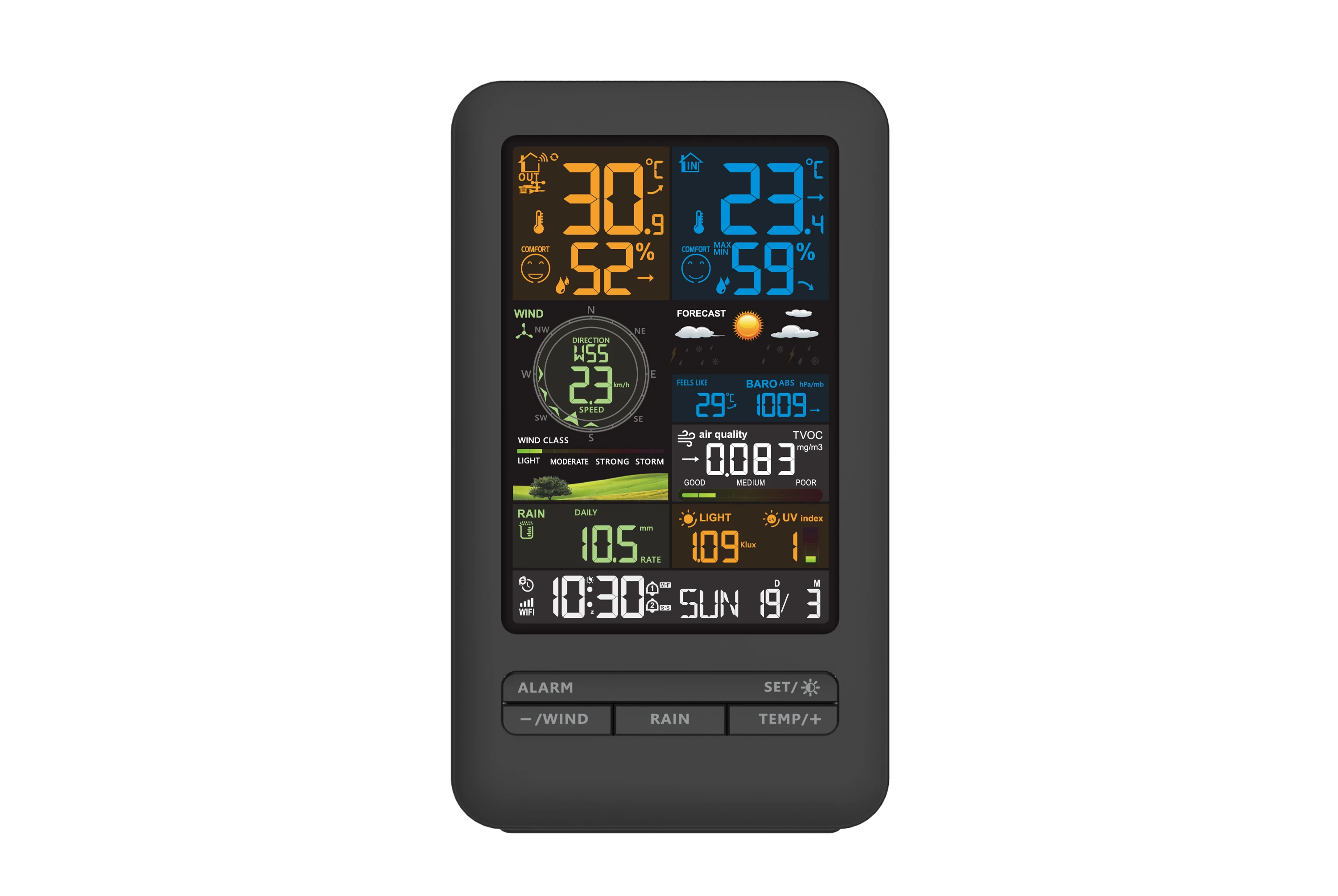 TUYA Professional Digital Thermometer Hygrometer Temperature Humidity Gauge Agricultural Greenhouse Fj3395ty Weather Station