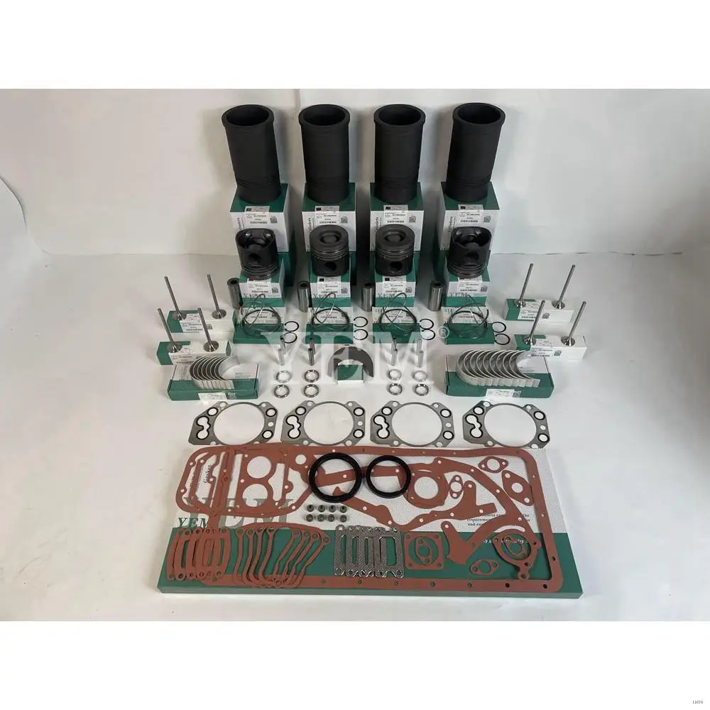 R914 Overhaul Kit With Pistons Rings Set Full Gasket Kit Engine Bearings Valve for Liebherr