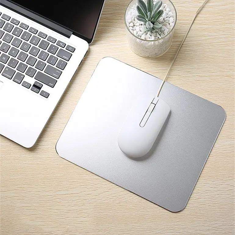 Factory Customized Logo Metal Blank Mouse Pad Multiple Colors Aluminum