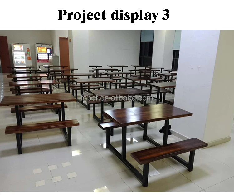 School Factory Canteen Dining Set Large Public Dining Hall Conjoined ...