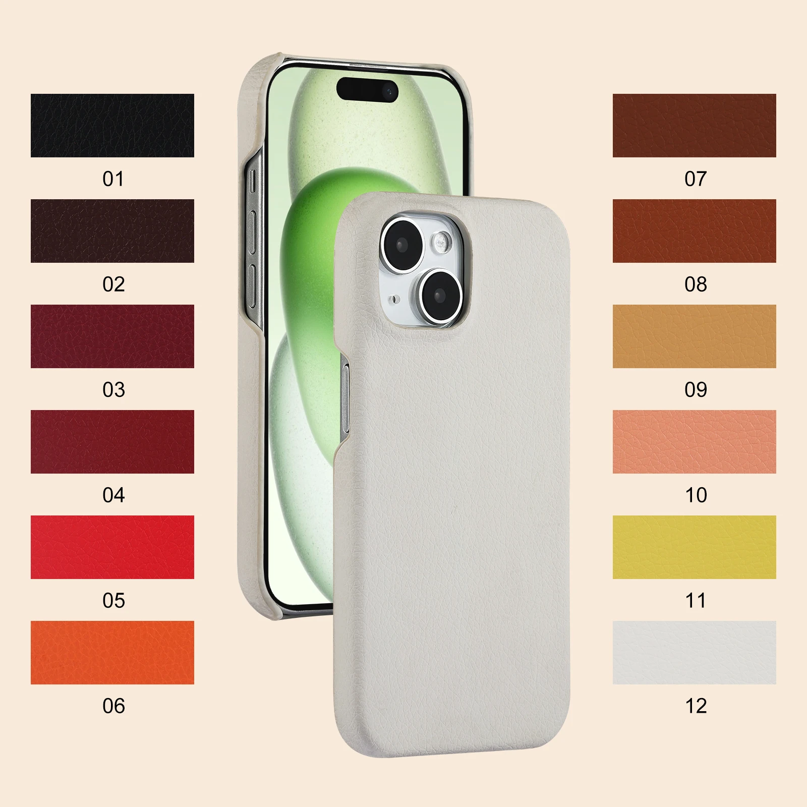 Degradable Sustainable Compostable Natural Antibacterial Mycelium Eco Friendly iPhone Phone Case for Iphone 15 Pro Max Cases
