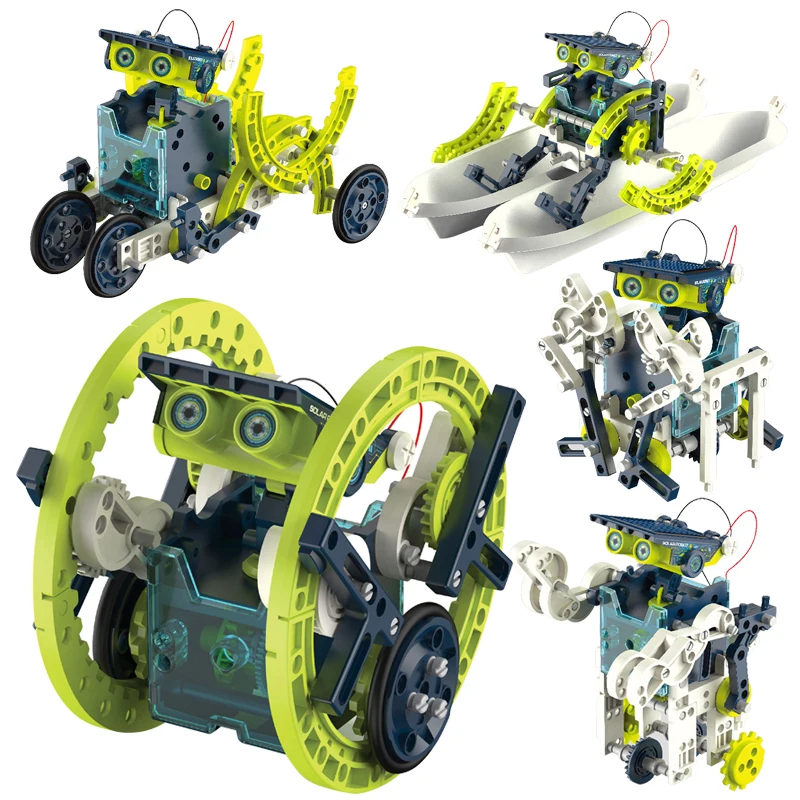 12 в 1 игрушечный робот на солнечной батарее