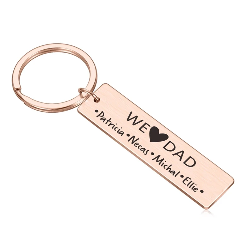 Personalized Father's Day Keychain Gift for Dad OEM/ODM Available