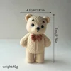 017-orso di peluche leggero in posa in piedi-colore caffè