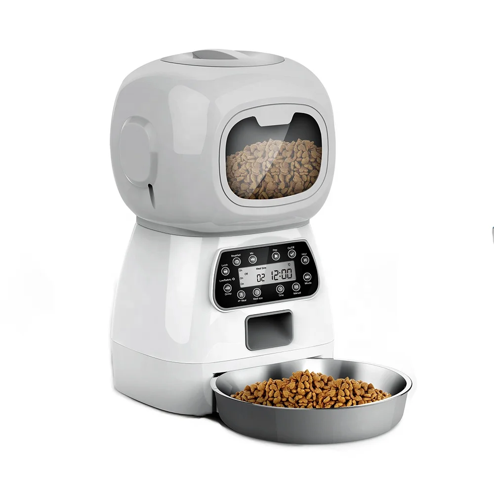 Factory Price R Automatic Pet Feeder  With Lcd Display for Cat and Dog