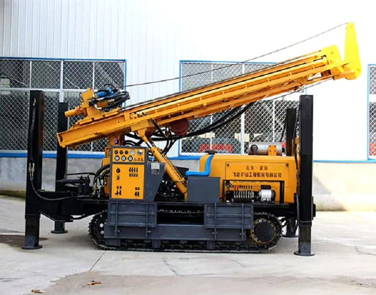 Water Well Drilling Rig 500M Depth DTH Drilling ,AIR Compressor Drilling PIPE Rods Hammer BITS Max.500m Quanchai 2.5KM/H Diesel