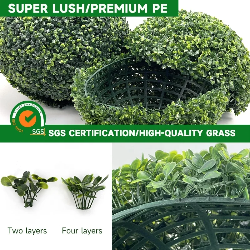PE Artificial Topiary Ball Factory Outlet Grass Ball Artificial Boxwood Ball