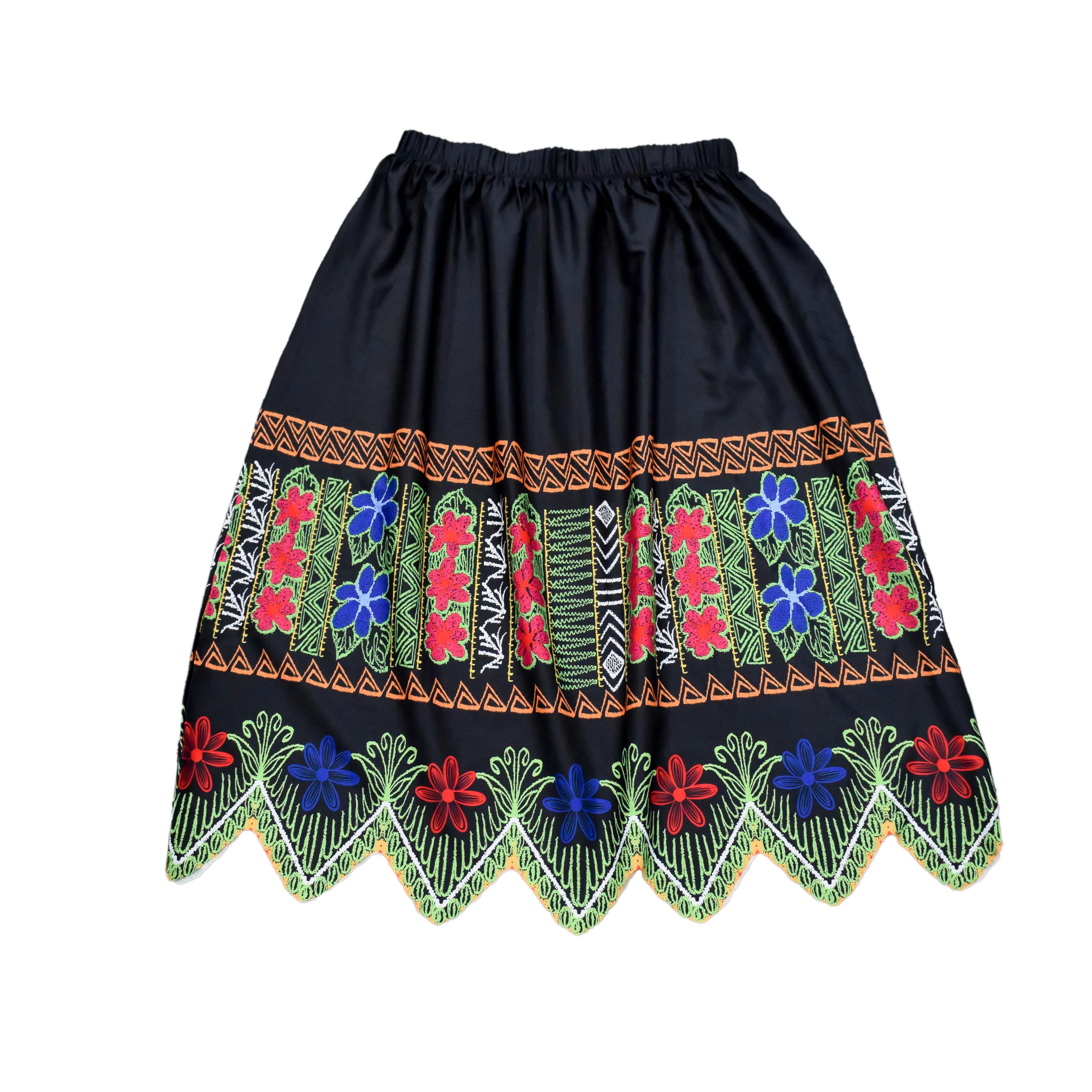 Hot Selling Female Elephant Skirt Floral Pattern Printed Midi Elastic ...