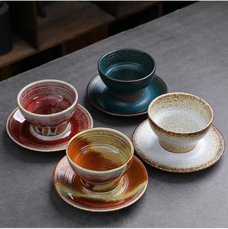 Japanese Style Espresso Coffee Cup Set Ceramic Creative Retro Coffee