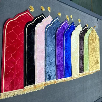 Nicro Creative Extra-Thick Muslim Flannel Tassel Carpet Custom Color Luxury Ramadam Praying Rug Eid Decoration Muslim Prayer Mat