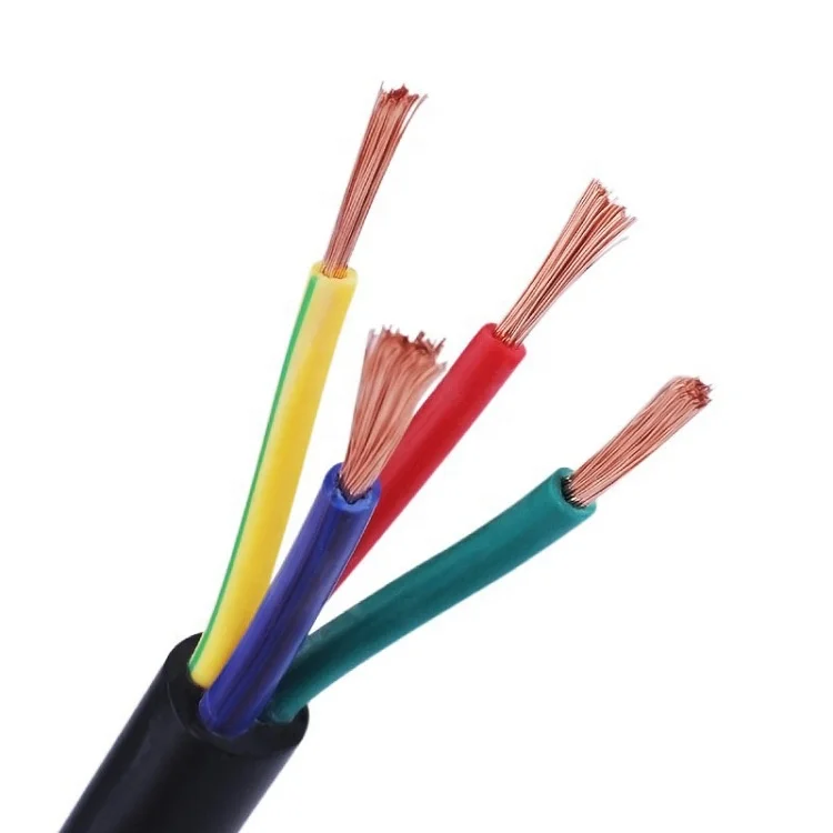 OEM Multicore 0.5MM 0.75MM 1MM 1.5MM 2.5MM 4MM 8MM 10MM 16MM 25MM 95MM 2 3 4 5 6 7 Core RVV Flexible Wires Royal Cord Cable