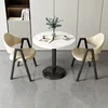 Mesa de 60 cm con diseño de imitación mármol + 2 sillas - Opciones de color