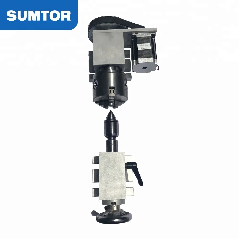 65 a Axis 4th Axis Rotary Cnc Router Rotation Dividing Head for Aluminum Profile Making Engraving Machine Milling Machine