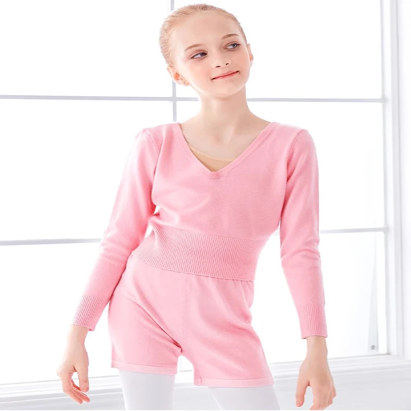 Женские балетные топы с высокой талией, акриловые свитера