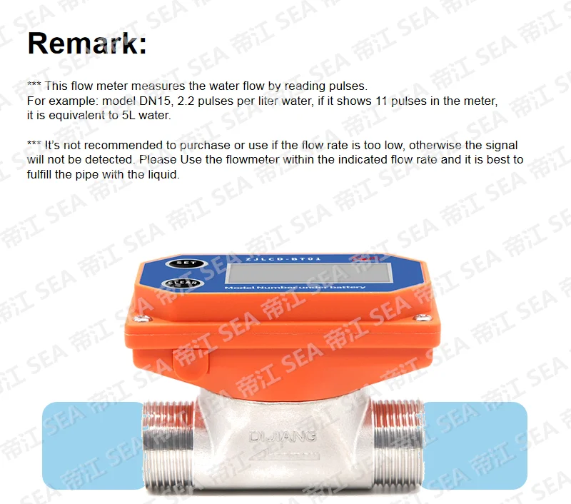Flow Meter Zjsusbt01 Farmland Garden Water Cumulative Flow Detection
