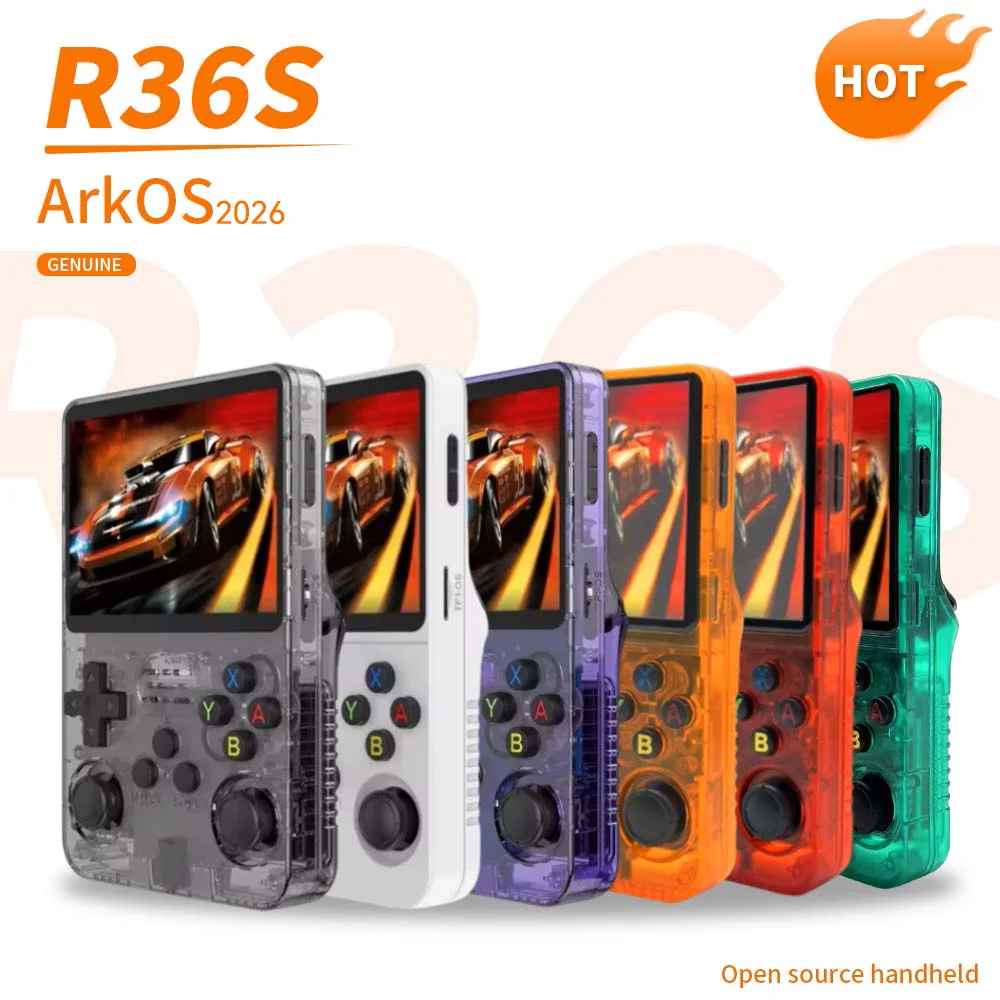 レトロゲーム機 R36S レトロ 3.5インチ IPSスクリーン 携帯ゲーム機