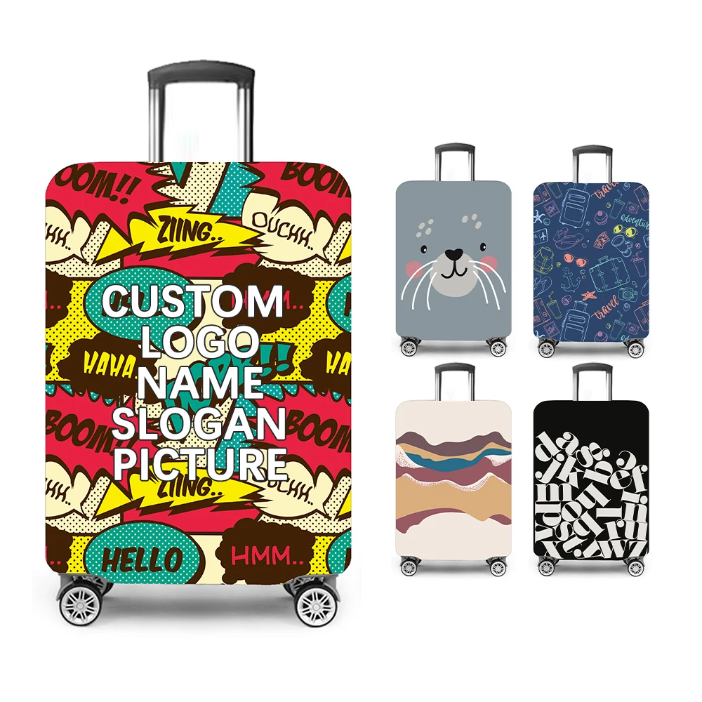 Scratch Proof Personalized Suit Case Luggage Covers With Custom Logo