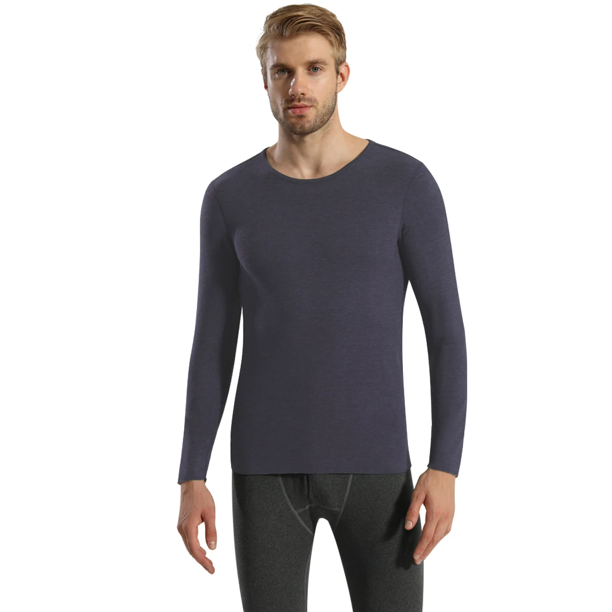 Men’s Seamless Self-Heating Cashmere Thermal Top – Sidiou Winter Wear