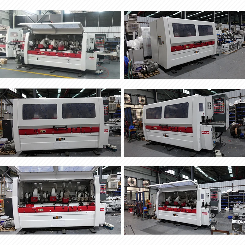 ZICAR Automatic Planer and Moulder for Photo Frame Four Side Planer Moulder 4 Face Wood Planing Molder Machine