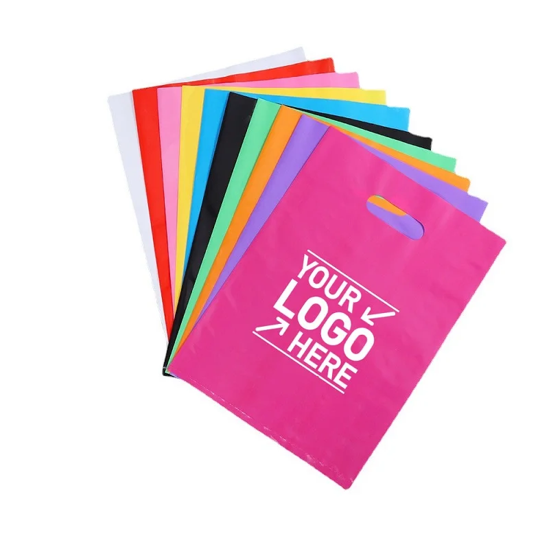 Customized Printing Plastic Die Cut Plastic Shopping Bag,Pe Bag,Plastic