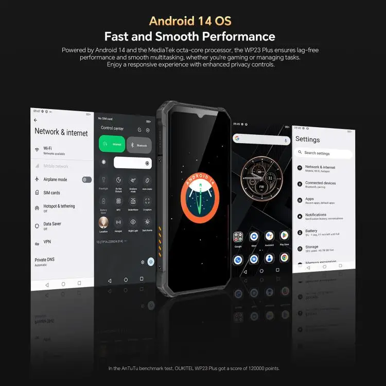 Oukitel WP23 Plus - Premium Android Smartphone with 8GB+256GB