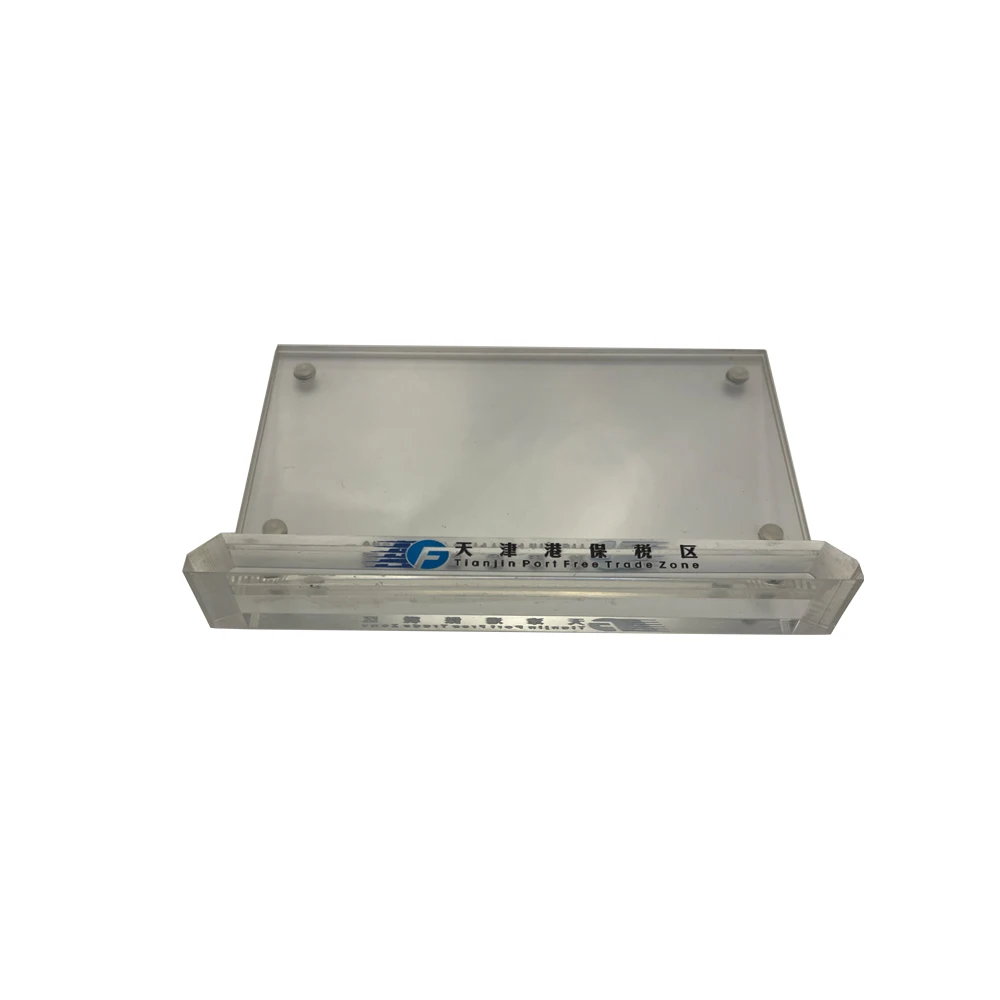 Customize clear Restaurant Buffet Tag Holder Acrylic Plexiglass Magnetic Price Tag Holder Pop Label Bakery Price Tag Holder