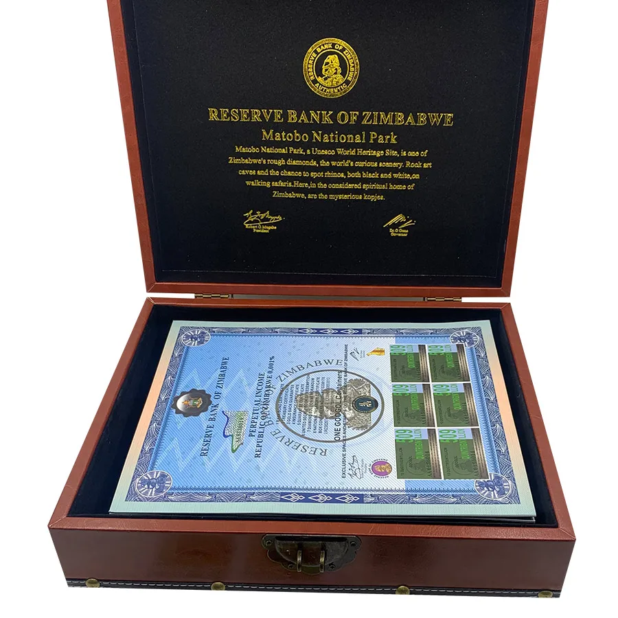 Great Zimbabwe Banknotes One Googol Containers 509 Quintrigintillion Paper Notes Scrolls Money