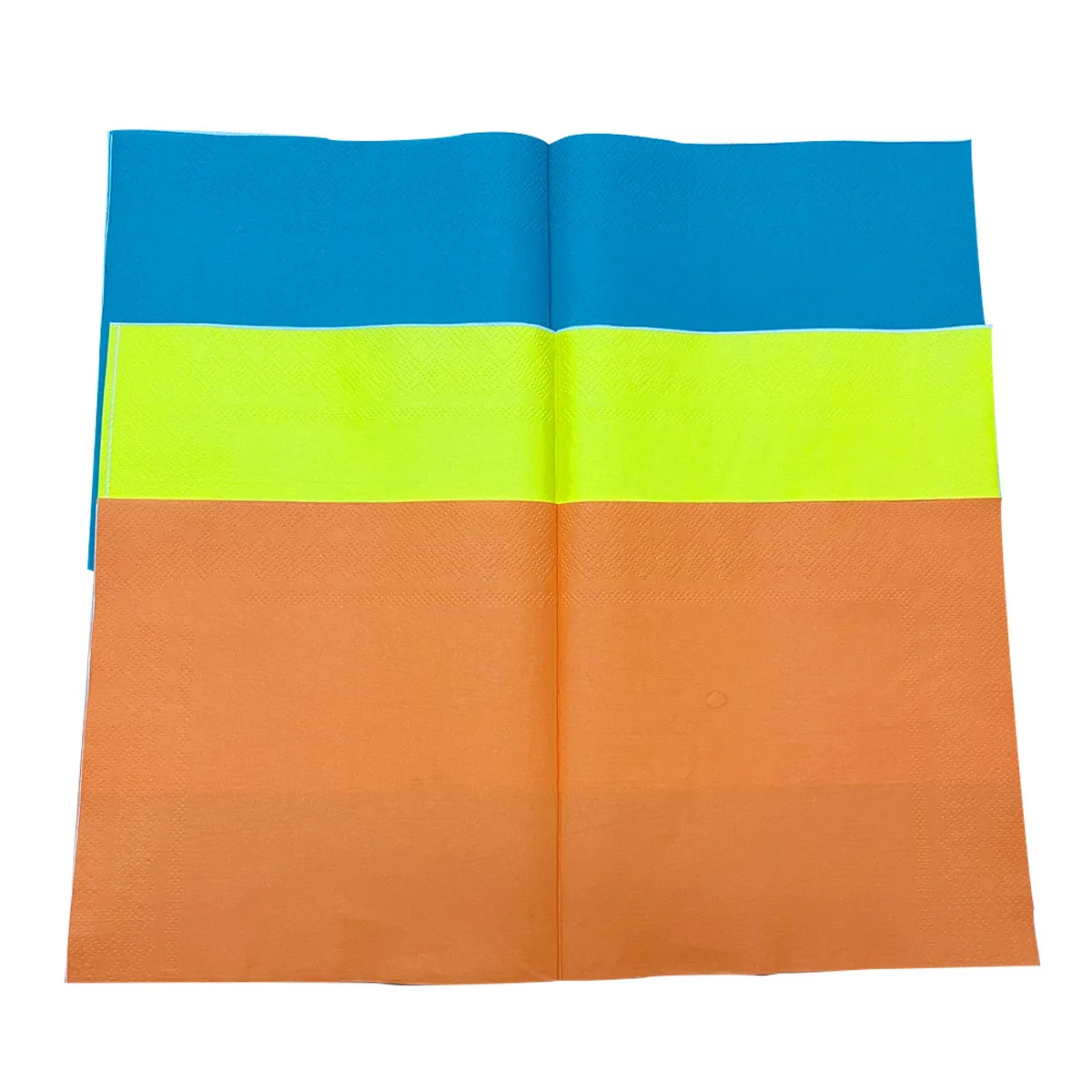 Custom Package Napkins Paper Soft Logo White Colored Cocktail Table