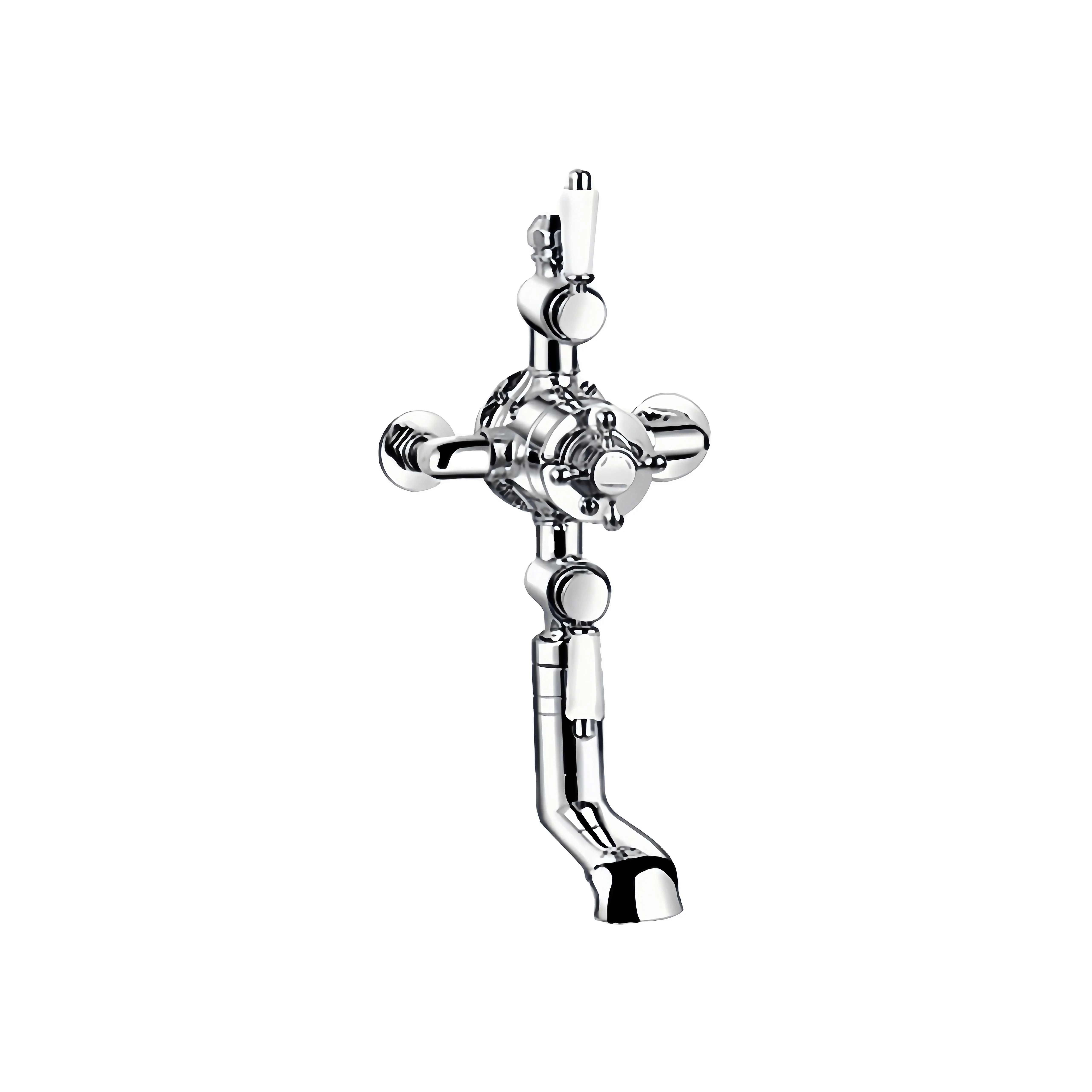 Traditional Thermostatic Exposed Shower Valve With Spout