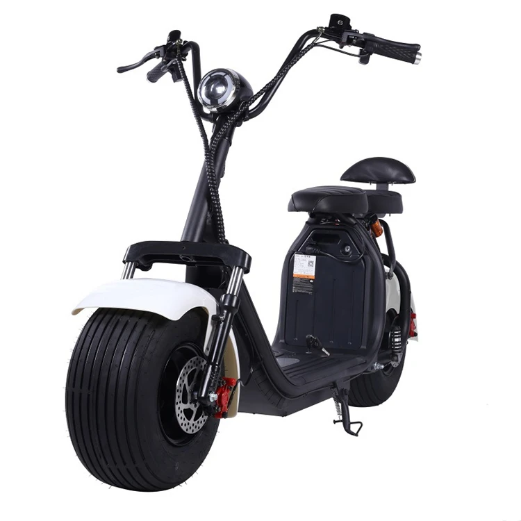 Modern Style Shock Absorption Two Motors 60v 2000w  Delivery Electric Scooter for Big Man With Usb Fat Tire Hydraulic