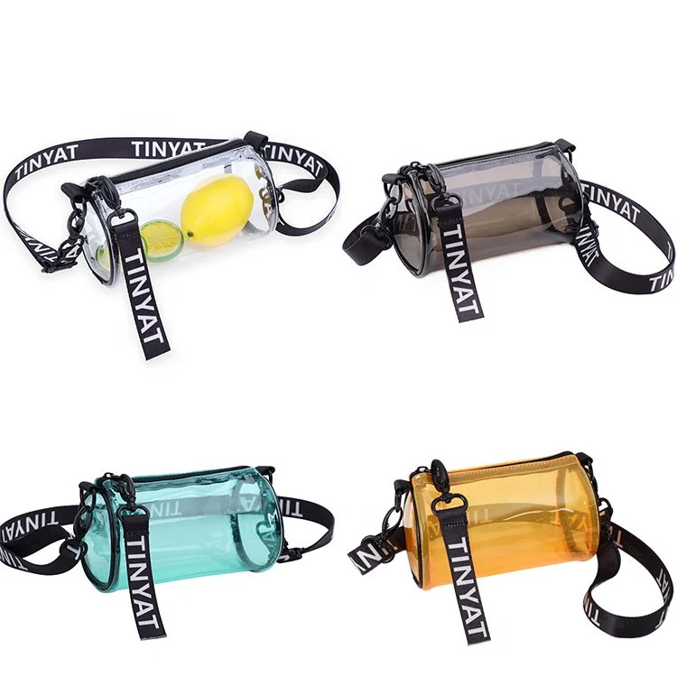 BSCI Factory Event Stadium Clear PVC TPU Messenger Bag Transparent Purse Shoulder Bag With Adjustable Strap