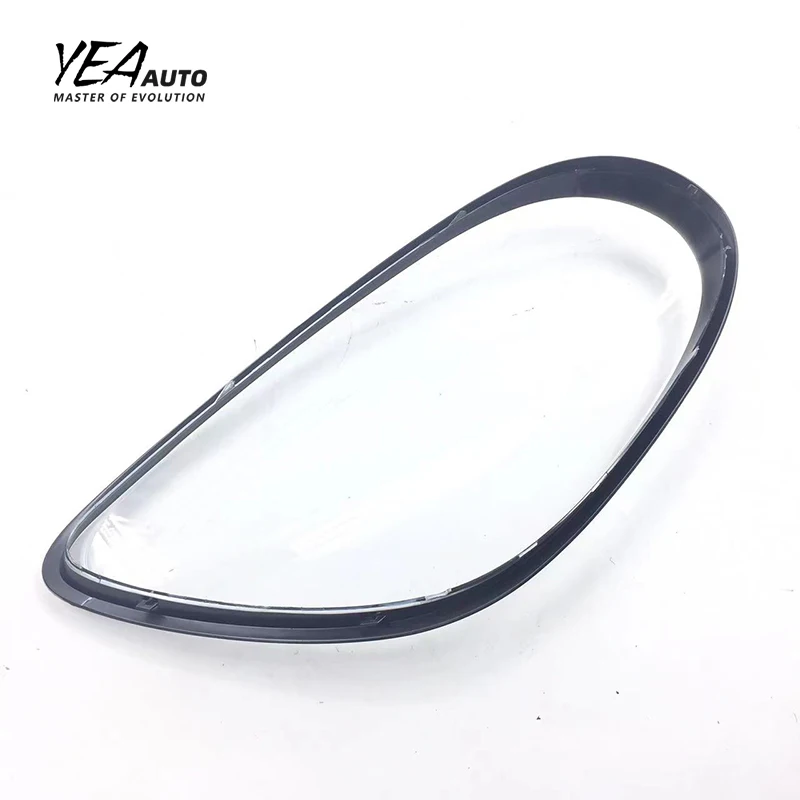 product replacement car headlight glass pc lampshade cover lens lamp for porsche cayman boxster 2013   2016 headlamp shade lens cover-29