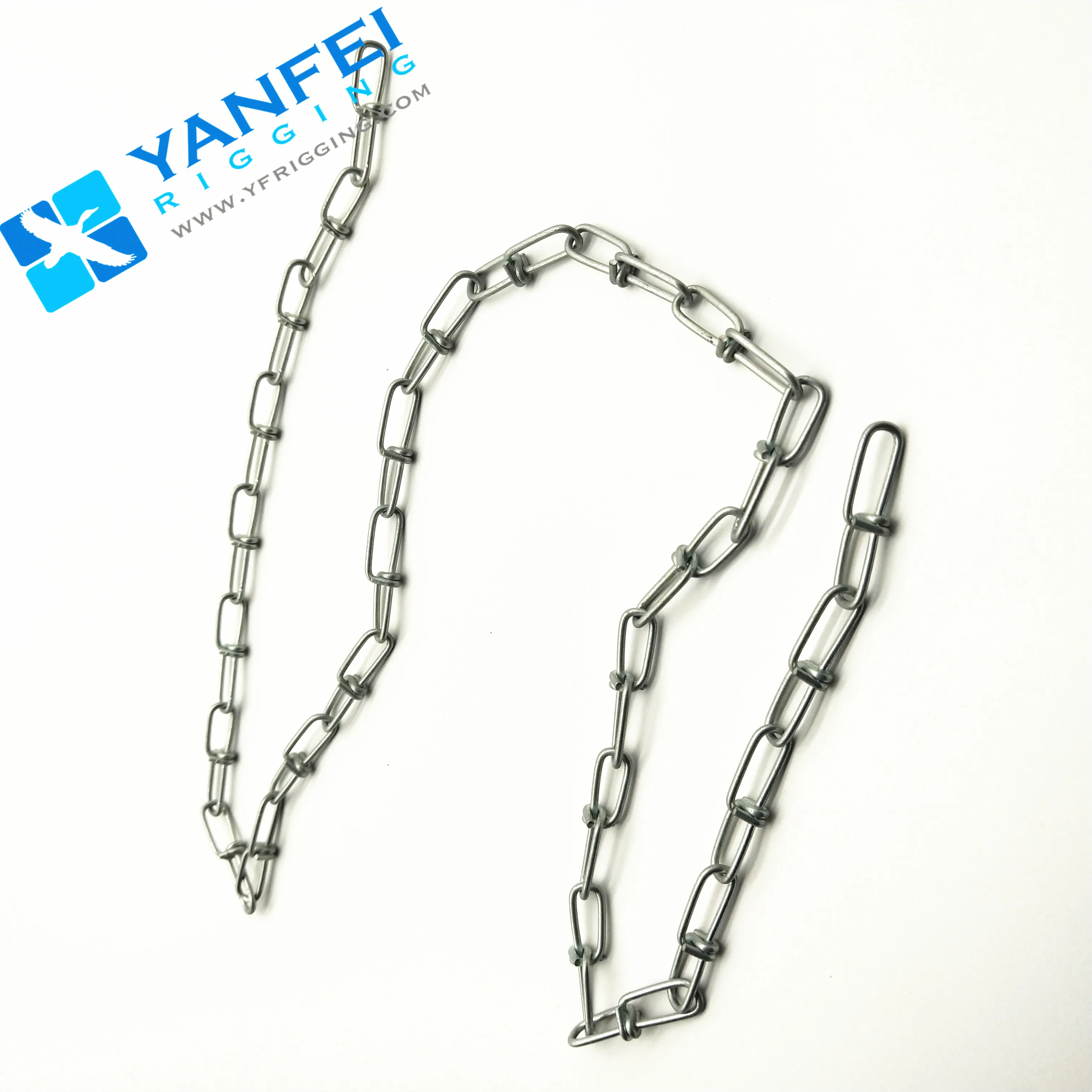 Din5686 3 X15ft Zinc Plated Double Loop Chain Weldless Link Chain Buy