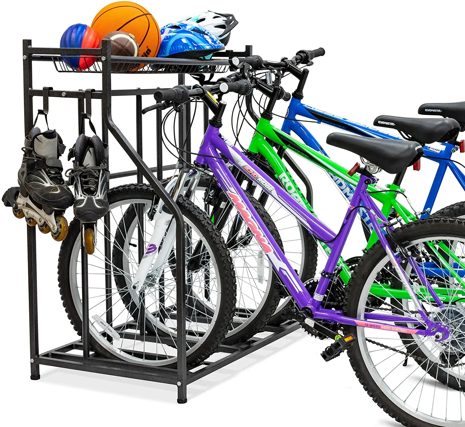 4 bike floor parking rack