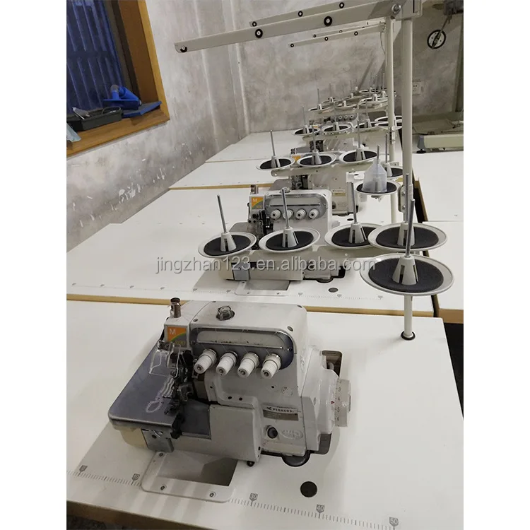 Japan Used Overlock 5 Thread Sewing Machine With New Direct Drive 6714