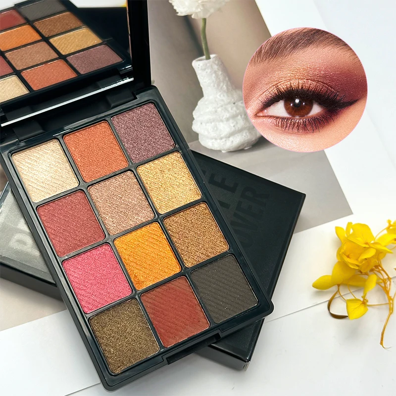 Wholesale Creamy Eyeshadow - 12 Color Matte Glitter Palette